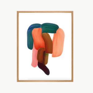 the wrong shop - Drawing 14 poster with oak frame