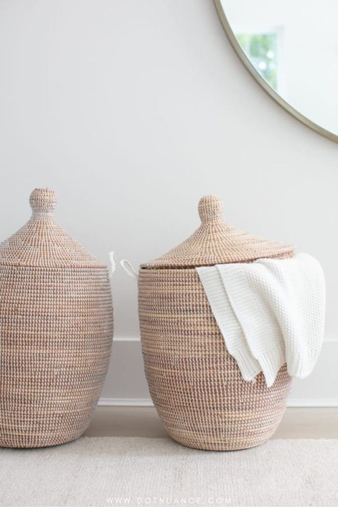 Storage ideas braided baskets