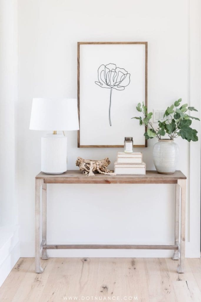 Small Entryway Ideas - simple color palette