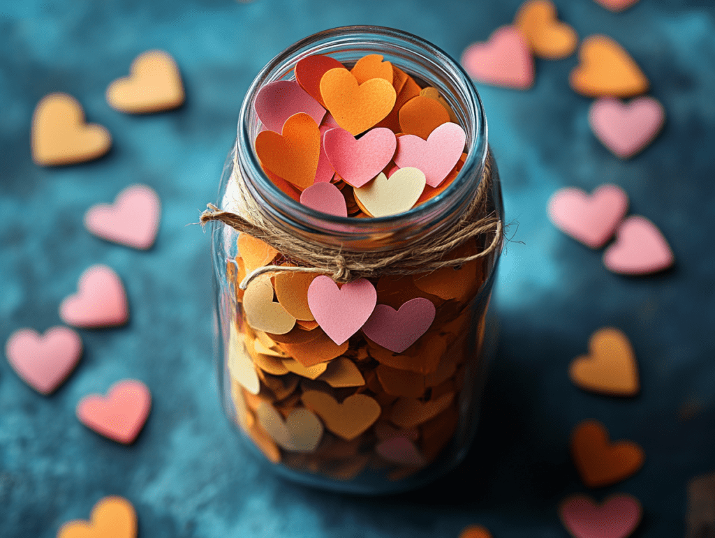 Love notes mason jar valentine's gift ideas
