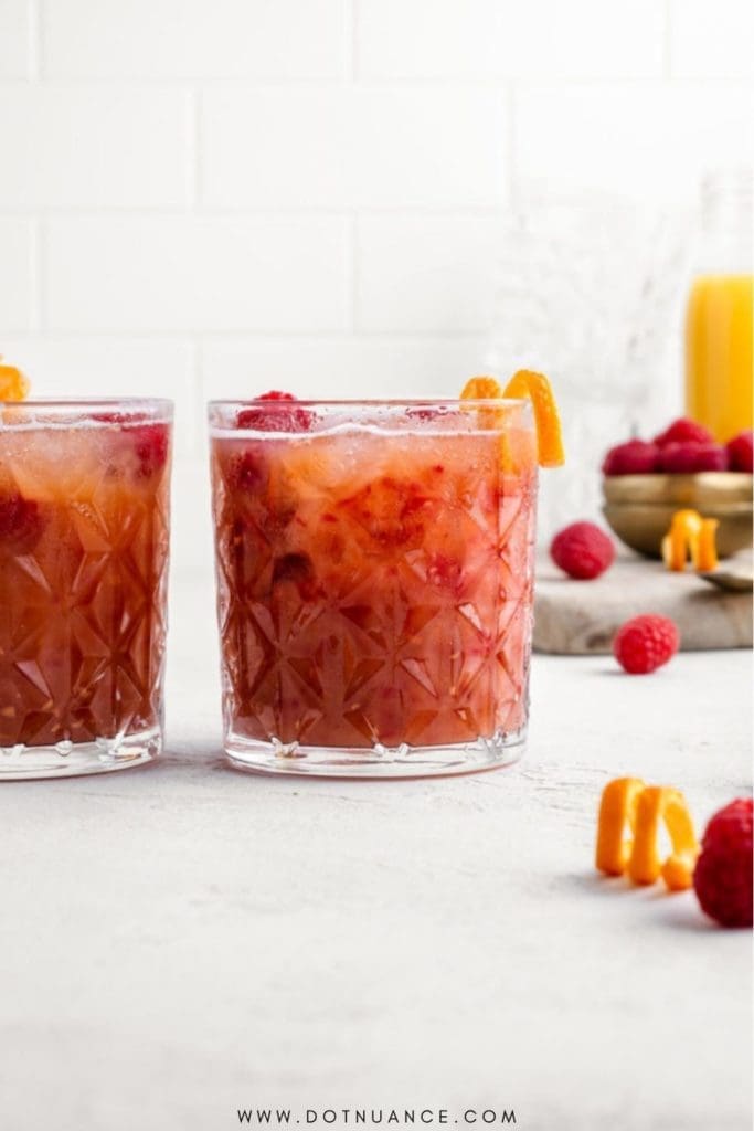 Citrus Raspberry Sunrise Non-Alcoholic Cocktail