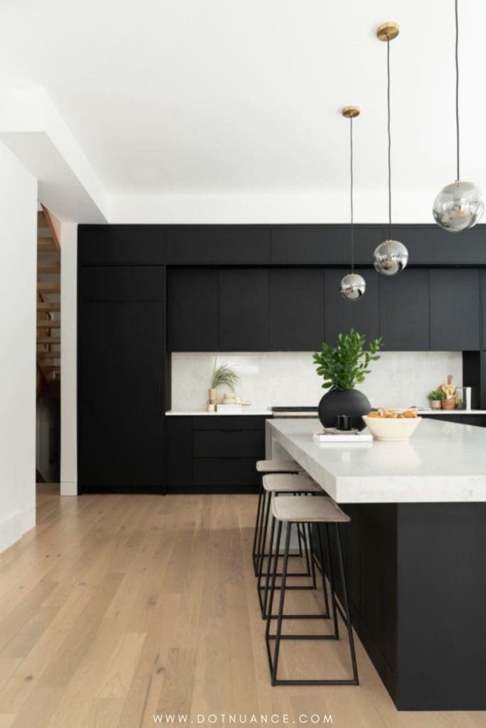 Scandinavian design ideas - pop of contrast black