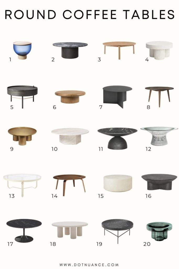round coffee table