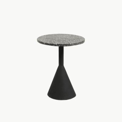 Kave Home Delano Delano black terrazzo bedside table