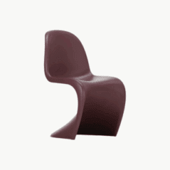 Panton Chair Burgundy by Verner Panton for Vitra