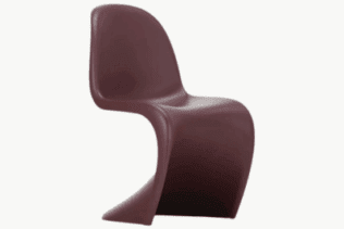 Panton Chair Burgundy by Verner Panton for Vitra