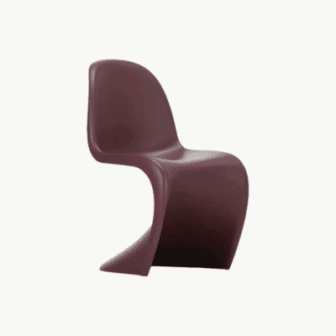 Panton Chair Burgundy by Verner Panton for Vitra