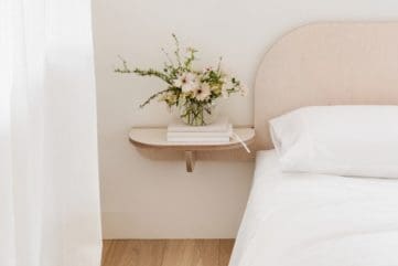 Floating bedside table ideas