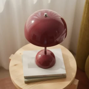 Burgundy table lamps